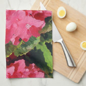 Roze hydrangeas theedoek (Quarter Fold)