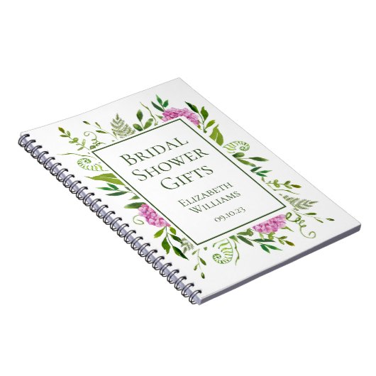 Roze hydrangeas Vrijgezellenfeest Gifts Notitieboek (Rechterzijde)