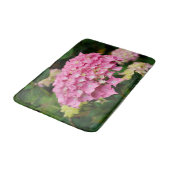 Roze hydrangebloemen badmat (Gekanteld)