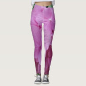 Roze hydrangeenventilatorLeggings Leggings (Voorkant)