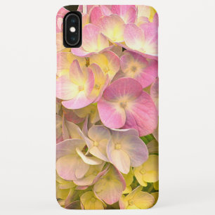 Roze hydrangeventilator iPhone XS max hoesje