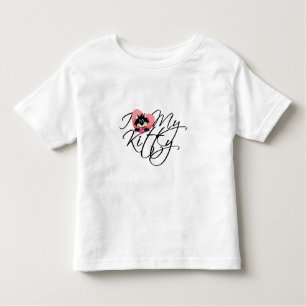 Roze I houdt van Mijn Kat Kinder Shirts