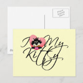 Roze I houdt van Mijn T-shirts en Giften van het Briefkaart (Voorkant / Achterkant)