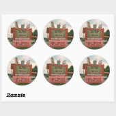 Roze Ice Cream Stand Stickers (Vel)