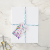 Roze Ice Cream Verjaardag Dank u Cadeau Labels Cadeaulabel (Met Touw)