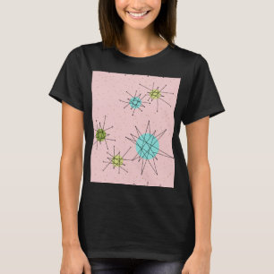 Roze Iconische atoomStarbursts T-Shirt