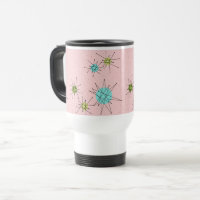 Roze Iconische atoomstartstoten Reismolen