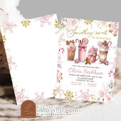 Roze Iets Zoet Brouwen Koffie Baby Girl Kaart