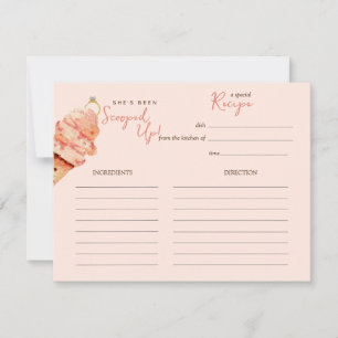 Roze ijs bruiloft recept kaart