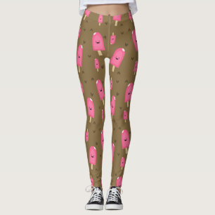 Roze ijsberen leggings