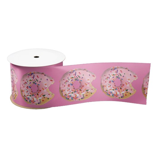Roze ijsdonut lint (Spoel)