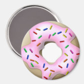 Roze ijsdonut magneet (Voorkant / Achterkant)