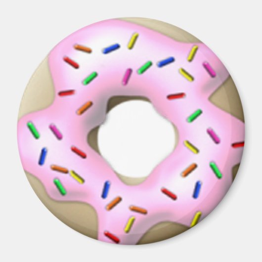 Roze ijsdonut magneet (Voorkant)