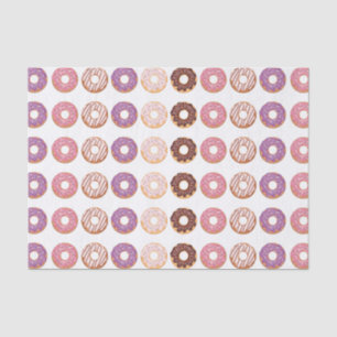 Roze ijsdonuts met sprinkles patroonfeest tissuepapier