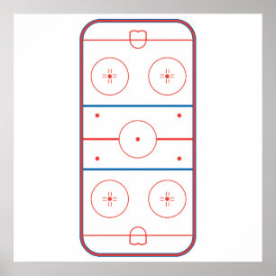 roze ijshockey poster