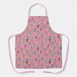 Roze Ijsje Kegel Cadeau patroon Schort
