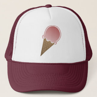 Roze ijskap trucker pet
