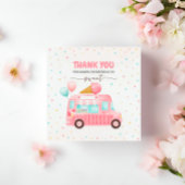 Roze ijsklok hier is de zondebok. bedankjes labels