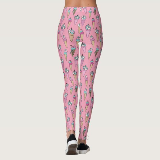 Roze ijsklok leggings (Achterkant)
