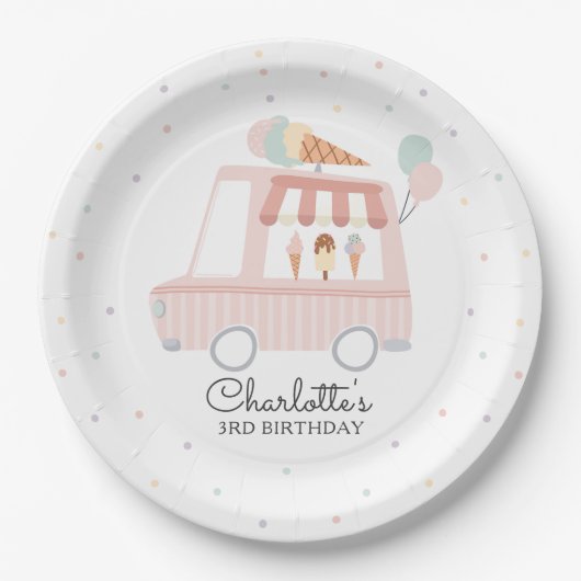 Roze ijskreeft op zaterdag papieren bordje (Voorkant)