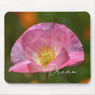 Roze IJslandse Papaver (foto door mij genomen) Muismat