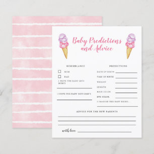 Roze ijsvormer Baby voorspelling en advies Kaart
