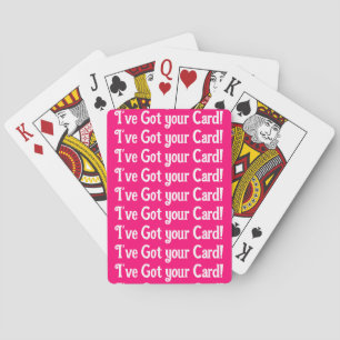 Roze, ik heb je kaartspeelkaartdeck. pokerkaarten