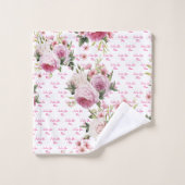 Roze ik hou van je moeder - Dadinghanddoekset Bad Handdoek (Wasdoekje)