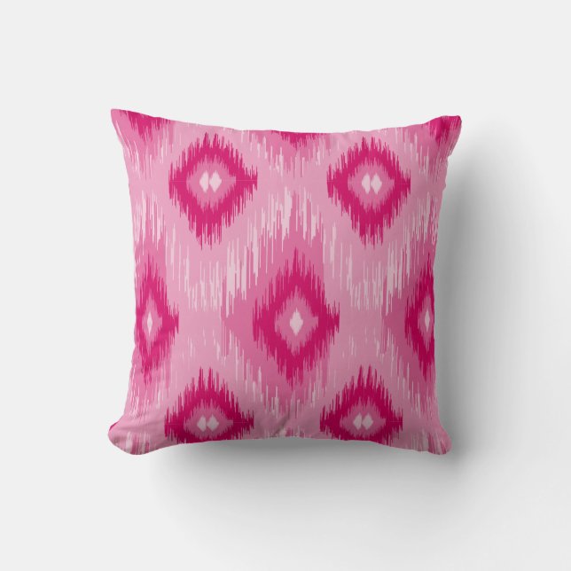 Roze iKat lumbar Sierkussen (Voorkant)