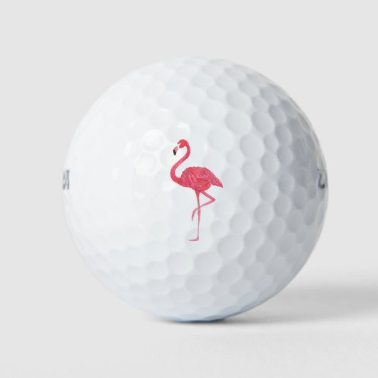 Roze illustratie van de Waterverf van Flamingo Golfballen (Voorkant)