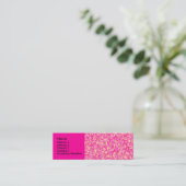 Roze Impressionisme Mini Visitekaartje (Staand voorkant)