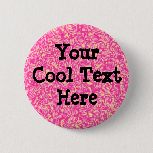 Roze Impressionisme - Sjabloon Ronde Button 5,7 Cm (Voorkant)