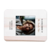 Roze in liefdevolle herinnering Elegant begrafenis Magneet (Horizontaal)