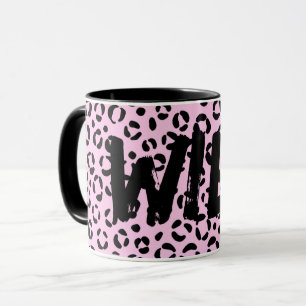 Roze in Roze Dierprint (Persoonlijk) Mok