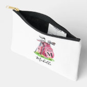 Roze Initiaal naam monogram Etui (Open)