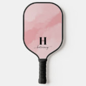 Roze Initiële Monogram Pickleball Paddle (Achterkant)