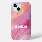 Roze inkt Case-Mate iPhone case (Achterkant)