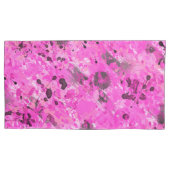 Roze inkt kussensloop (Voorkant-Links)