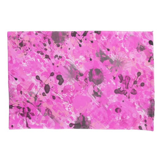 Roze inkt kussensloop (Voorkant)