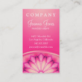 Roze inktvis Mandala Visitekaartje (Achterkant)