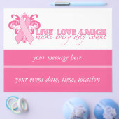 Roze inktvissen elke dag flyer (Enkel)