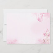 Roze Inspiratie Dank u kaart (Achterkant)