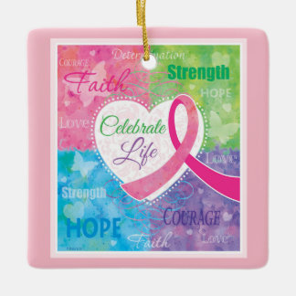 Roze Inspirerend keramische siersteen Keramisch Ornament