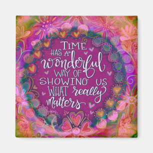 Roze Inspirerend Quote Inspirivity Magnet Magneet