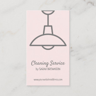 Roze Interieur ontwerp lichte lamp Visitekaartje