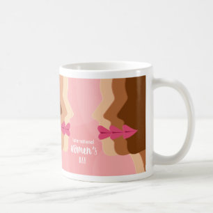 roze internationale vrouwendag koffiemok