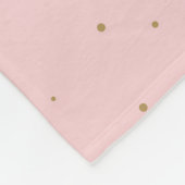 Roze ionische stoot fleece deken (Hoek)
