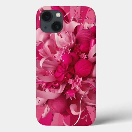 Roze iPhone 13 Hoesje viert het geloof in de Heili (Achterkant)