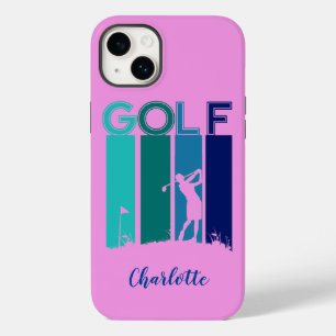 Roze iPhone 14 Golfer Mobiele Telefoon Case