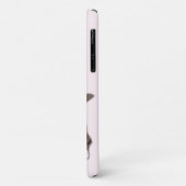 Roze iPhone Case met Baby Cat -  (Achterkant/links)